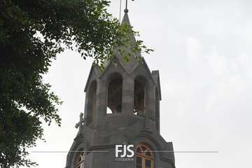 Visita del nuncio del Papa a la Basílica de Telde/Francisco Javier Santana y Antonio Alí.